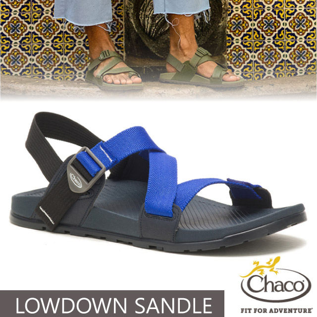 【美國 Chaco】男款 LOWDOWN SANDLE 休閒涼鞋(含鞋袋)/CH-LAM01-HJ35 錠藍海軍✿30E010